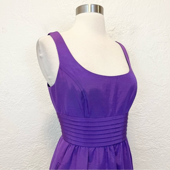 Shoshanna 6 Cocktail Dress Purple Taffeta - Picture 3 of 11